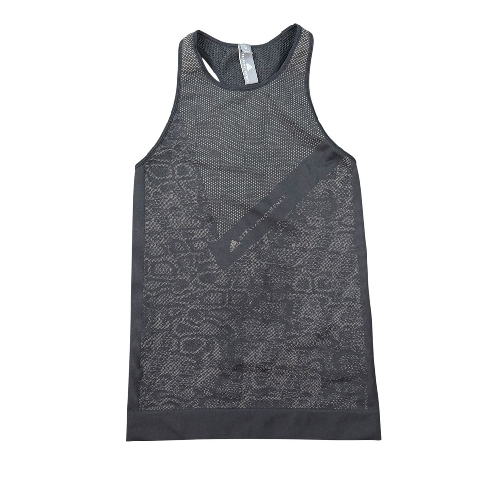 Adidas Women Stella McCartney Tech Knit Black Racerback Tank Top Size M